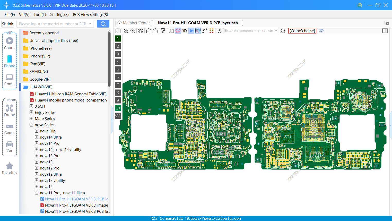 Nova11 Pro-HL1GOAM VER.D PCB Layer